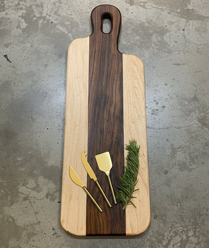 Exotic Shedua and Maple Extra Long Charcuterie Board