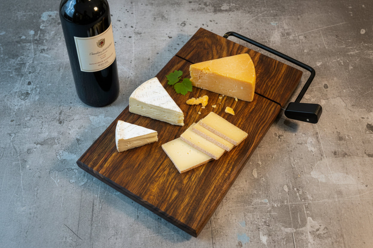 Caribbean wood cheese cutter board