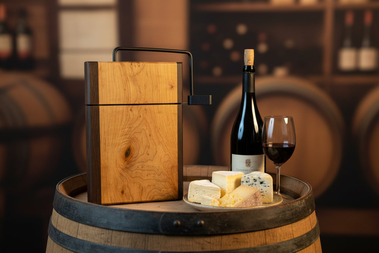 Roasted walnut and ambrosia maple cheese cutter board
