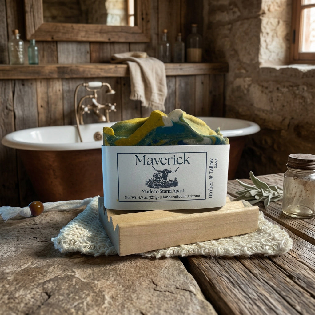 Maverick | Tallow Soap | Maverick Noir | Artisan Soap