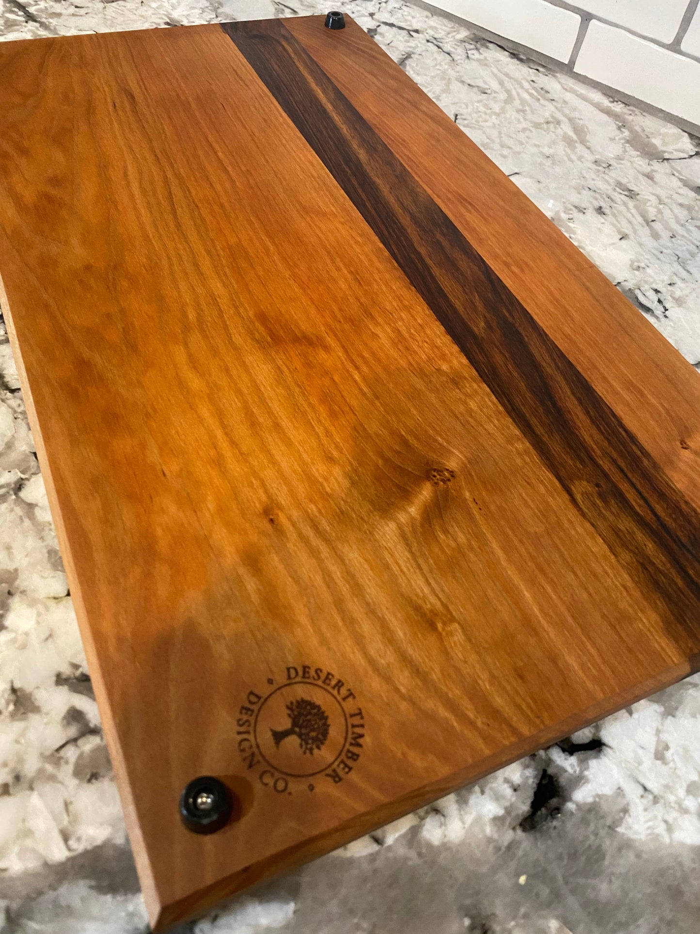 Exotic wood Charcuterie Board Cherry and Caribbean wood