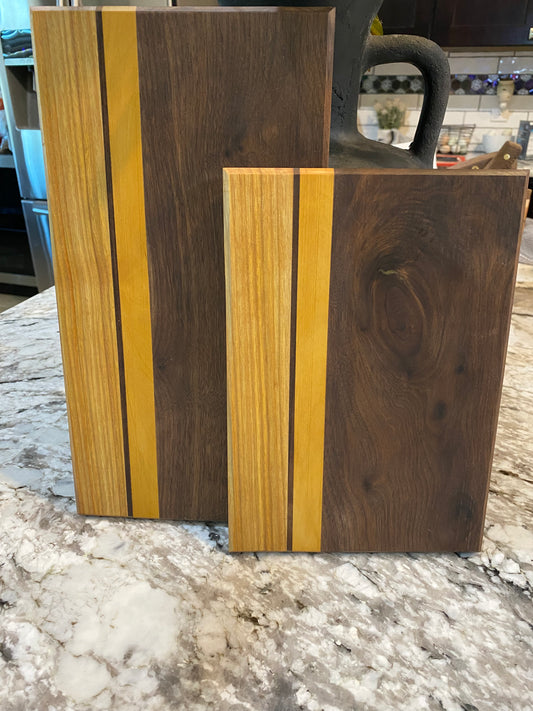 Exotic Wood Cutting Board Duo