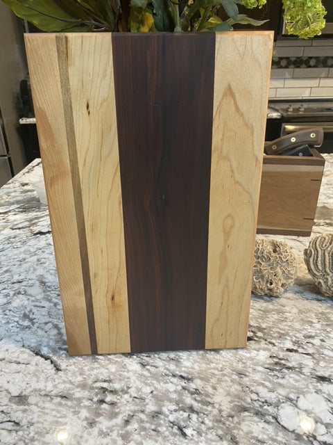 Exotic Wood Cutting Board Morado, Maple and Walnut