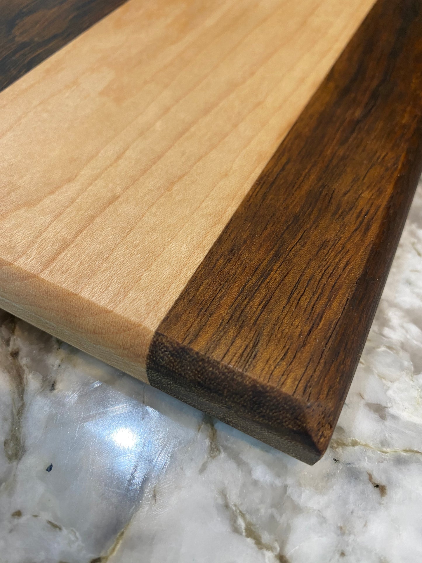 Wood Cutting Board Walnut and Maple 2 Piece Set