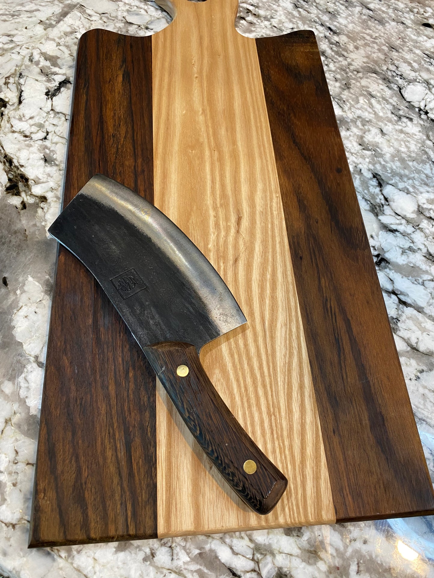 Charcuterie Board Long featuring Hickory and Premium Walnut