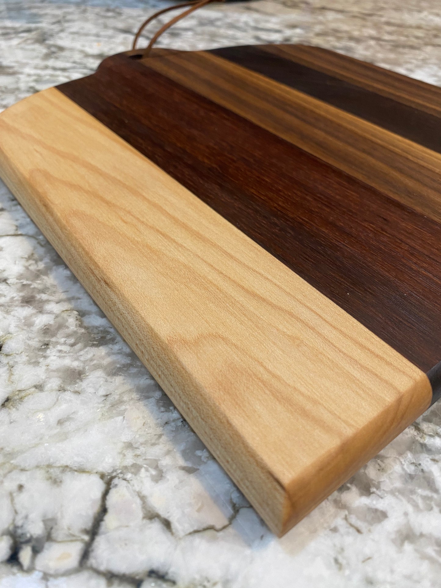 Exotic Wood - Baby Timber cutting board made with Maple, granadillo, walnut and morado