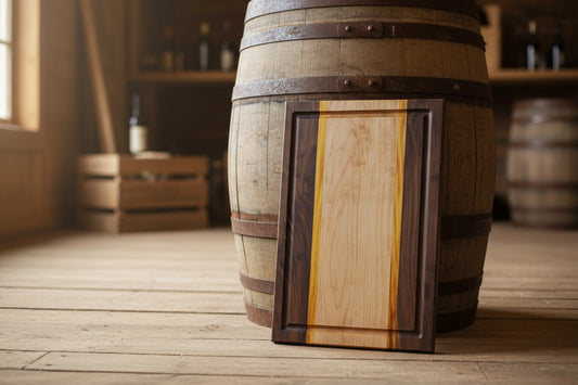 Walnut, Maple &amp; Yellow Heart Cutting Board — 1.25" Thick (Coming Soon)Inquire