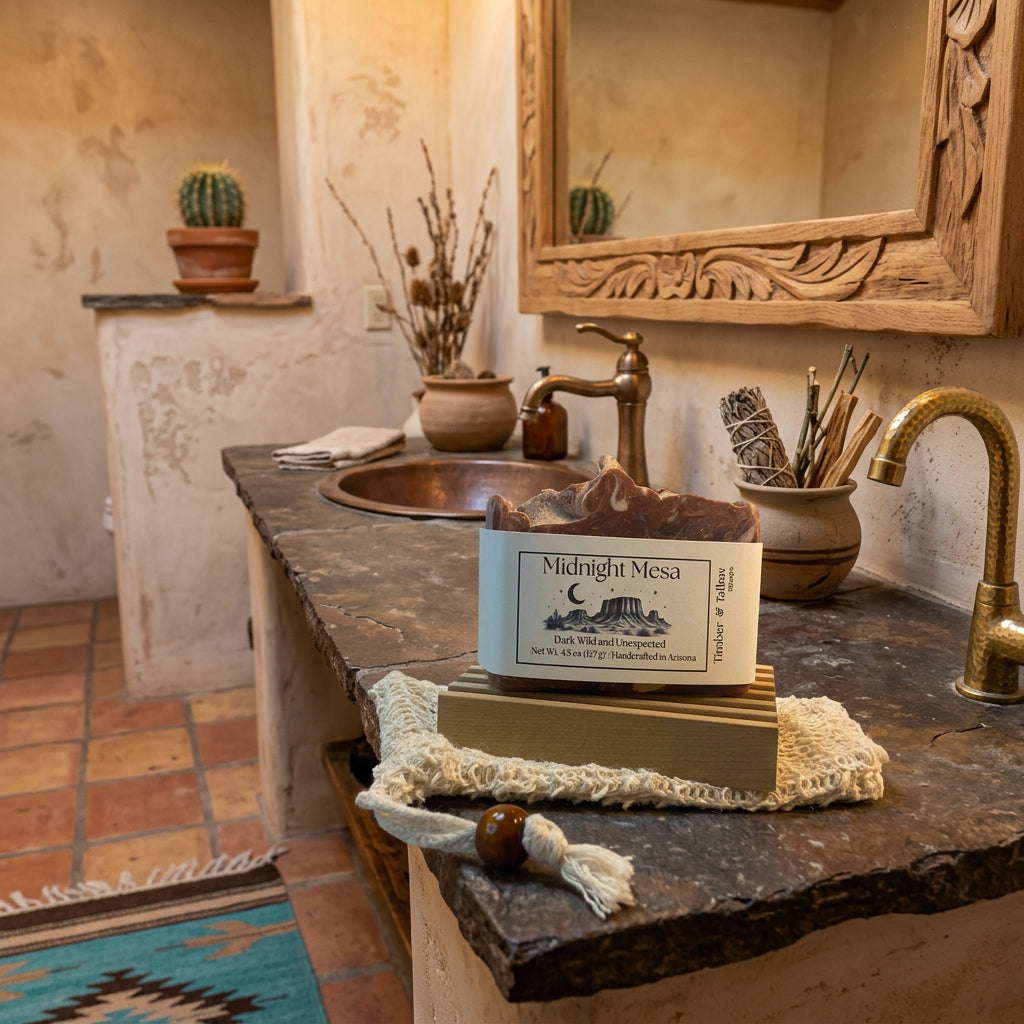 Midnight Mesa | Tallow Soap | Black Currant Absinthe | Artisan Soap